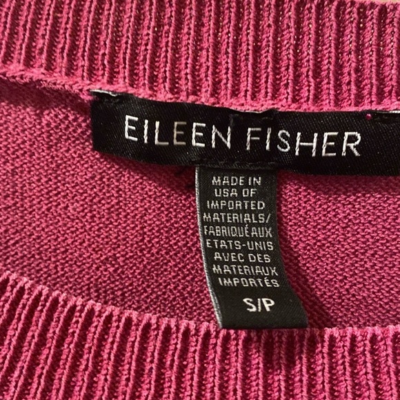 Eileen Fisher Women's magenta Long Sleeve lightweight sweater - small - Picture 2 of 5